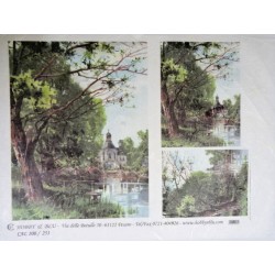 carta di riso per decoupage 35x50 paesaggio