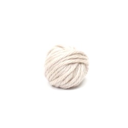 lana beige gomitolo 5 mt circa 65% lana 35% acrilico per capelli