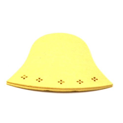campana giallo pastello (2 pezzi) cm 10/16,5 h 15 cm