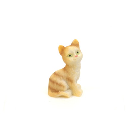 gattino h 3 cm x 2 tigrato rosso chiaro muso dx