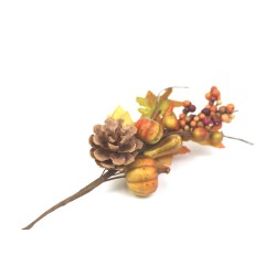 mazzo autunno cm 18 con mini zucche