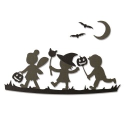 Fustella thinlits per Big Shot 6 pz Halloween silhouettes  664588