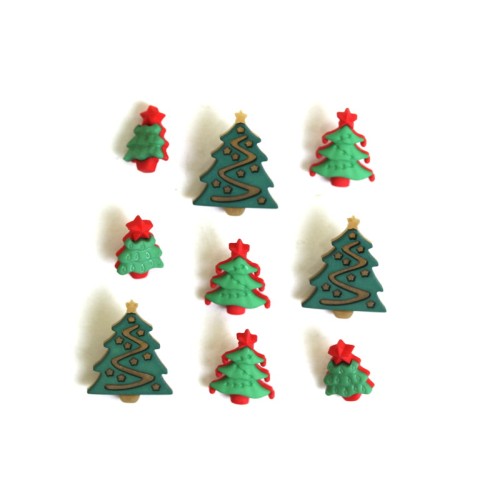 bottoni decorativi americani christmas tree