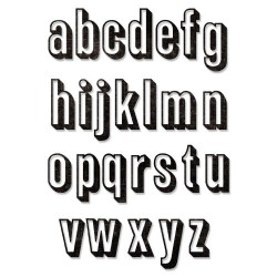 Fustella thinlits per Big Shot alfabeto minuscolo 664728