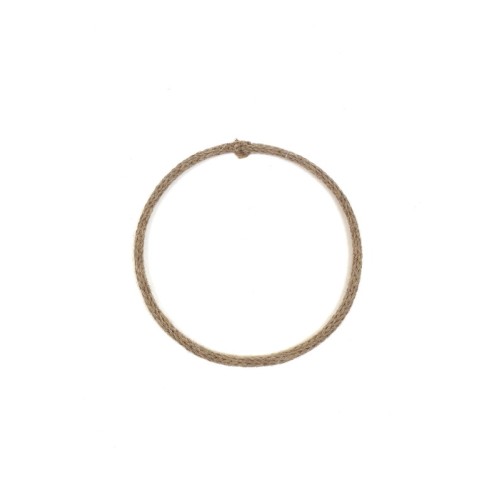 Cerchio in metallo diam. cm 16 (saldato) con corda in lana