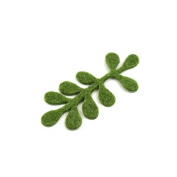 Rametto cm 12,5x 5 con 10 petali verde muschio