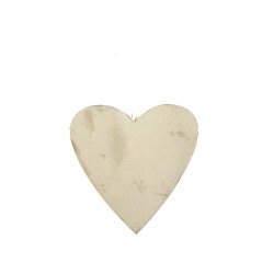 appendino cuore in legno liscio grigio shabby cm 15 h 15