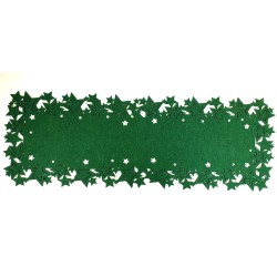 Striscia in feltro 3 mm cm 120x30 verde scuro con stelle