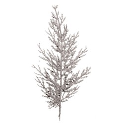 ramo thujia glitter cm 27 argento