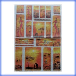 carta di riso per decoupage 35x50 paesaggi etnici piccoli