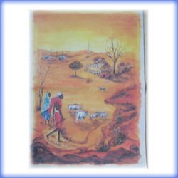 carta di riso per decoupage 50x70 pastori africani