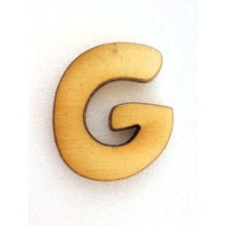 lettera G  in legno cm h 2