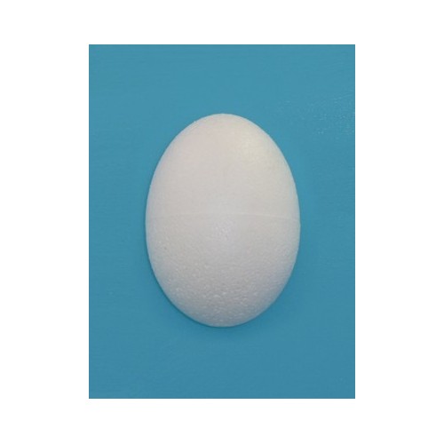 uovo in polistirolo cm h 15,5 diam 11 diviso in due meta'