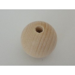 confezione con 40 sfere in legno diam. 10 mm c/foro passante