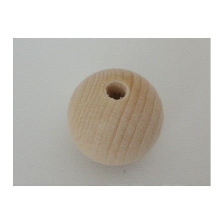 confezione con 40 sfere in legno diam. 10 mm c/foro passante