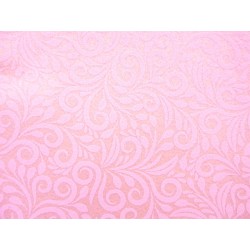 Pannolenci viticcio panna su sfondo rosa cm 45x50 spessore 1 mm